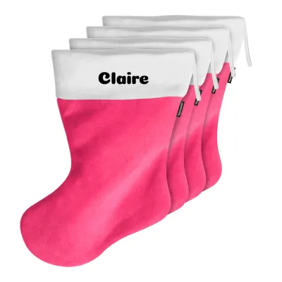 (45cm) - Hot Pink (Fuchsia) Fleece Fabric (Personalised with Text)