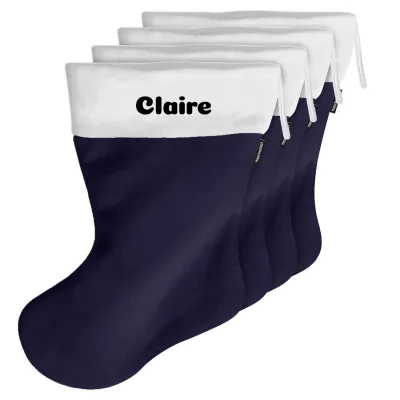 (55cm) - Navy Blue Fleece Fabric (Personalised with Text)