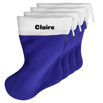 (55cm) - Royal Blue Fleece Fabric (Personalised with Text)