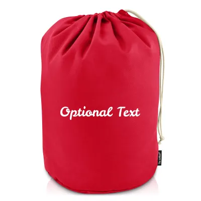 XL (75cm x 45cm base) - Red Cotton Fabric (Personalised with Text)