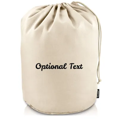 XXL (100cm x 50cm base) - Natural Cotton Fabric (Personalised with Text)