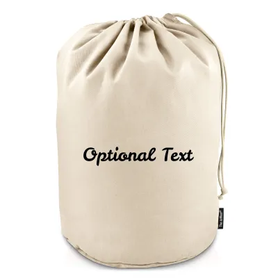 XL (75cm x 45cm base) - Natural Cotton Fabric (Personalised with Text)