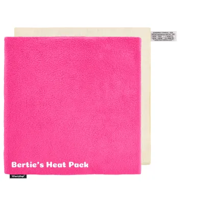 (34cm) - Hot Pink (Fuchsia) Fleece Fabric and Removable Cover (Personalised with Text)