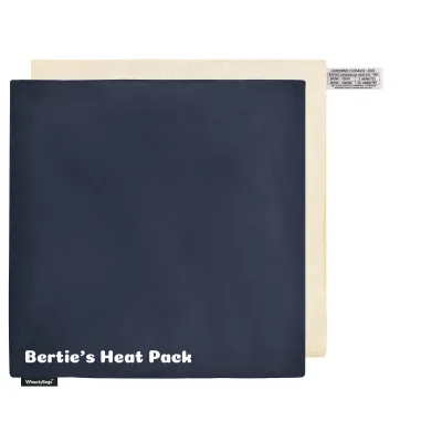 (34cm) - Navy Blue Cotton Fabric and Removable Cover (Personalised with Text)