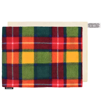 (40cm x 30cm) - Tartan Fleece Fabric and Removable Cover