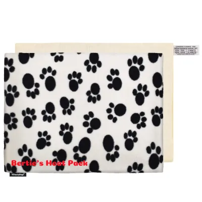 (40cm x 30cm) - Paws Fleece Fabric and Removable Cover (Personalised with Text)