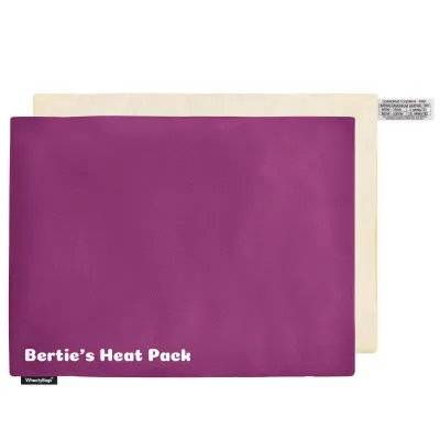 (40cm x 30cm) - Purple Cotton Fabric and Removable Cover (Personalised with Text)