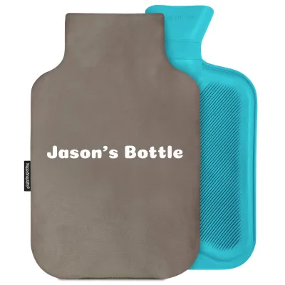 2 Litre - Chocolate Luxury Cotton Fabric with Removable Cover (Personalised with Text)