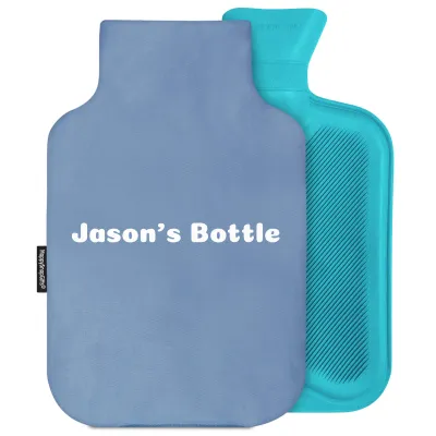 2 Litre - Gothic Blue Luxury Cotton Fabric with Removable Cover (Personalised with Text)