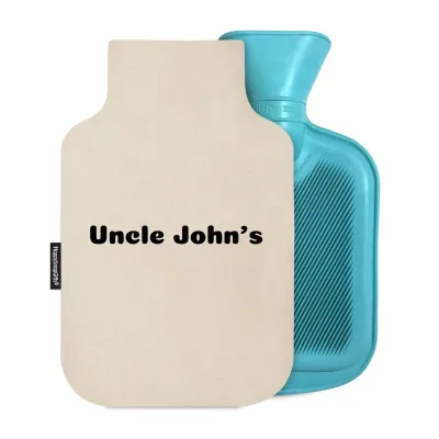 800ml - Natural Organic Cotton with Removable Cover (Personalised with Text)