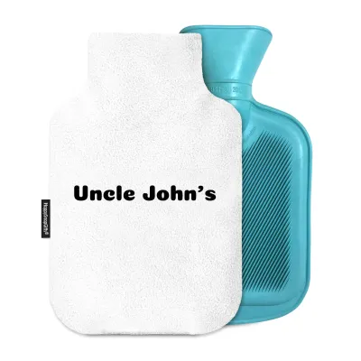 800ml - White Fleece Fabric with Removable Cover (Personalised with Text)