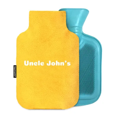 800ml - Yellow Fleece Fabric with Removable Cover (Personalised with Text)