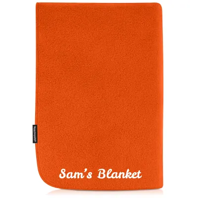 (200cm x 140cm Double Thickness) - Burnt Orange Fleece Fabric (Personalised with Text)