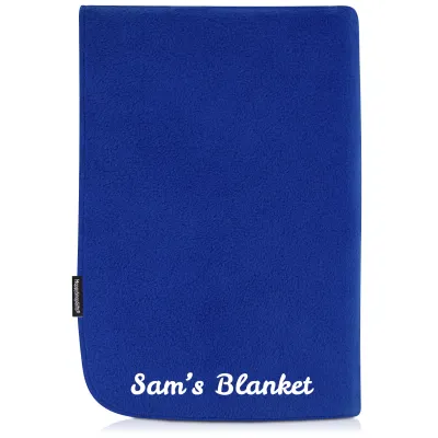 (100cm x 140cm Double Thickness) - Royal Blue Fleece Fabric (Personalised with Text)