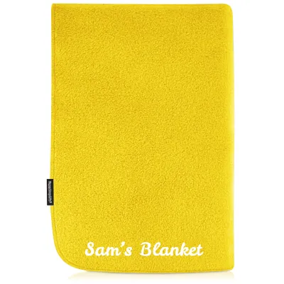 (100cm x 140cm) - Yellow Fleece Fabric (Personalised with Text)