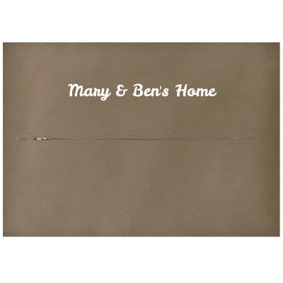 (57cm x 40cm) - Chocolate Luxury Cotton Fabric with Zip Opening