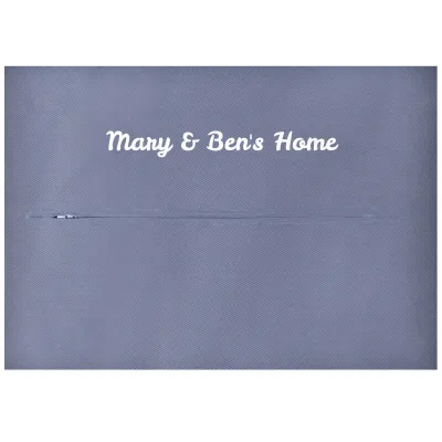 (36cm x 25cm) - Gothic Blue Luxury Cotton Fabric with Zip Opening