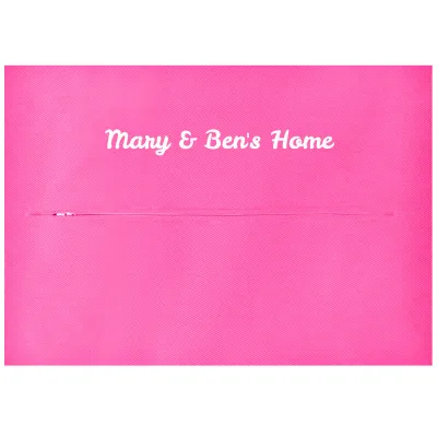 (36cm x 25cm) - Hot Pink Cotton Fabric with Zip Opening