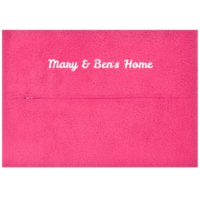 (57cm x 40cm) - Hot Pink (Fuchsia) Fleece Fabric with Zip Opening