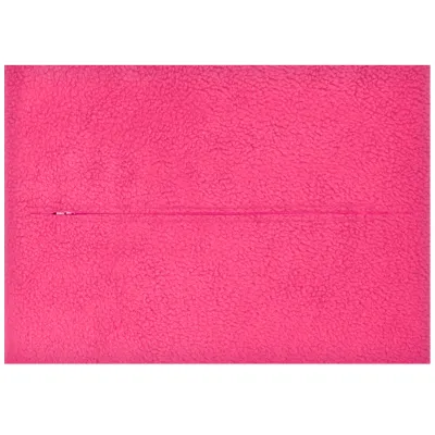 (57cm x 40cm) - Hot Pink (Fuchsia) Fleece Fabric with Zip Opening (Personalised with Text)