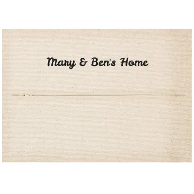 (36cm x 25cm) - Natural Organic Cotton with Zip Opening