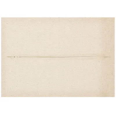 (36cm x 25cm) - Natural Organic Cotton with Zip Opening (Personalised with Text)