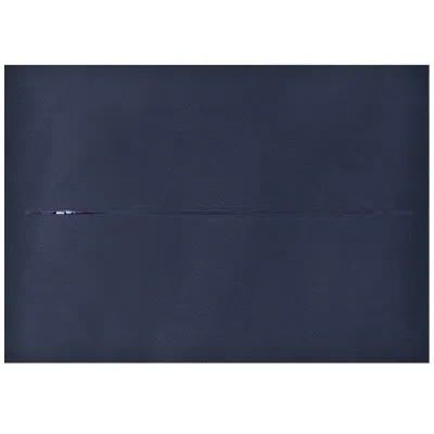 (57cm x 40cm) - Navy Blue Cotton Fabric with Zip Opening (Personalised with Text)