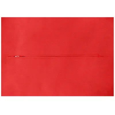 (36cm x 25cm) - Red Cotton Fabric with Zip Opening (Personalised with Text)