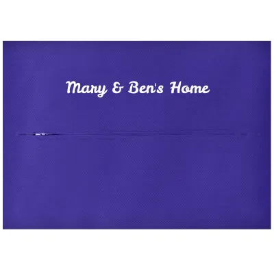 (36cm x 25cm) - Royal Blue Cotton Fabric with Zip Opening