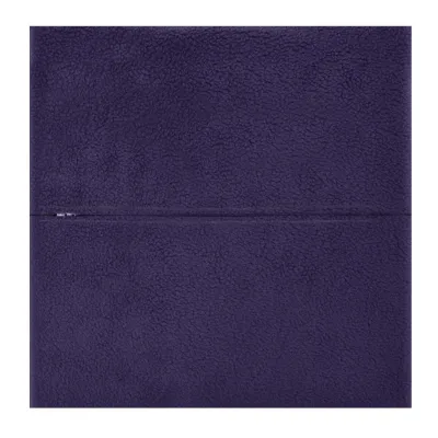 (40cm Square) - Navy Blue Fleece Fabric with Zip Opening (Personalised with Text)