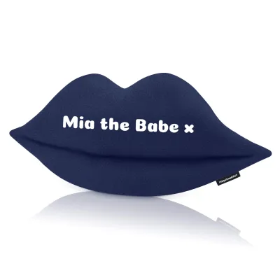 Large (70cm x 30cm) - Navy Blue Fleece Fabric (Personalised with Text)