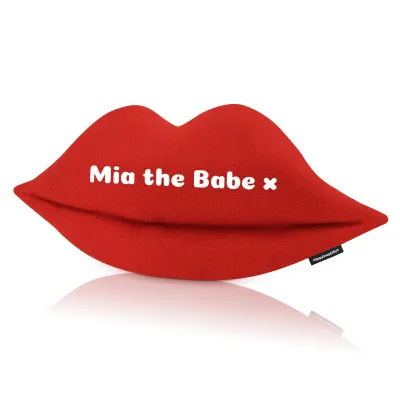 Regular (55cm x 25cm) - Red Fleece Fabric (Personalised with Text)