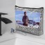 Mens Wash Bag Personalised Text & Photo Being used in a Bathroom