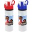 Personalised Water Bottle with Flip Lid with Red and Blue Coloured Lids