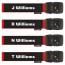 4 Pack of Personalised TSA Combination Luggage Straps