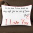 Personalised Cushion with Love Heart Personalised with Your Text