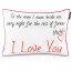 Personalised Cushion with Love Heart Theme