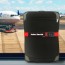 Personalised TSA Luggage Strap with TSA Combination Lock Shown on Suitcase