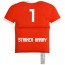 Wheat Bags Football Shirt Heat Pack Back View with Personalised Text