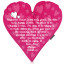 Personalised Love Heart Cushion with up to 300 Characters