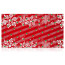 Personalised Photo Christmas Wrapping Paper Snowflakes with Red from HappySnapGifts®