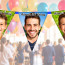 Personalised Triangle Shape Photo Bunting Lifestyle from HappySnapGifts®