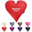 Love Heart Buckwheat Cushion with Organic Filling and Optional Personalised Text