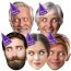 Birthday Photo Face Masks (with Different Faces) from HappySnapGifts®