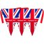 English Bunting (Union Jack) 5m Length Triangle