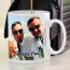 Personalised Photo Mug Being Used with Coffee Machine from HappySnapGifts®