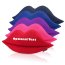 Personalised Lip Cushion Personalised with Text from HappSnapGifts