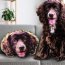 Dog Face Cushion (Cut to Shape) Full Colour from HappySnapGifts®