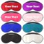 Personalised Luxury Silk Sleep Eye Masks Shown in Various Colours Montage Image