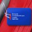 Personalised luggage tag with Clear Loop